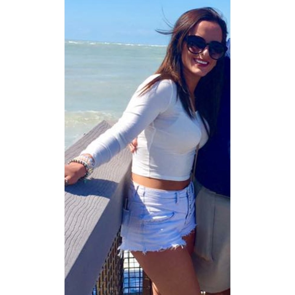 High-Waist Jean Shorts (Light)